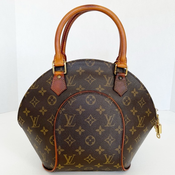 LOUIS VUITTON Monogram Ellipse PM Handbag Vintage LV Lock Key LV Dust Bag COA - Picture 4 of 15